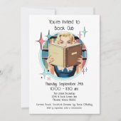 Retro 50er Rosa Aquamarines Aqua Traumstrecke Airo Einladung (Vorderseite)