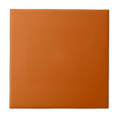 Retro 50er Schlicht Burnt Orange Tile Fliese (Vorderseite)