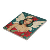 Retro 50er Tropical Christmas Button Up Starlet Fliese (Seite)