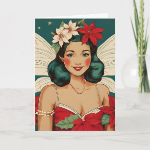 Retro 50er Tropical Christmas Button Up Starlet Karte