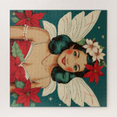 Retro 50er Tropical Christmas Button Up Starlet Puzzle (Horizontal)