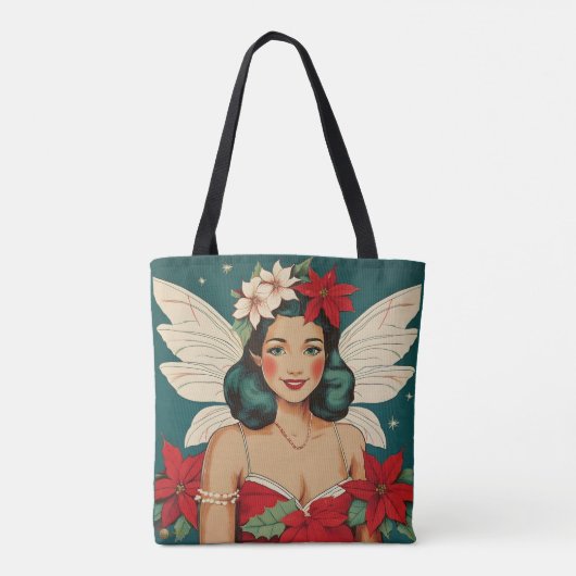 Retro 50er Tropical Christmas Button Up Starlet Tasche (Rückseite)