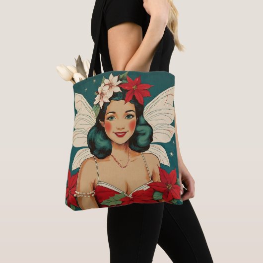 Retro 50er Tropical Christmas Button Up Starlet Tasche (Von Nahem)