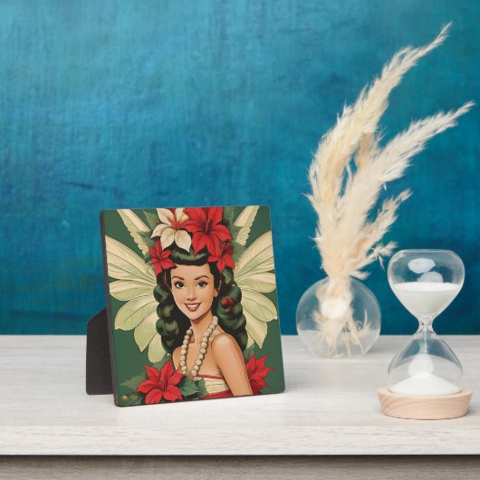 Retro 50er Tropical Christmas Princess Fotoplatte (InSitu)