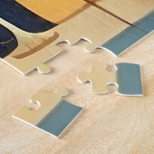 Retro 50er Weihnachtsabend Bar Last Call Martini Puzzle (Seite)