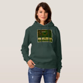 Retro 50s 4 Leaf Clover Irish Christmas Martini Hoodie (Vorne ganz)