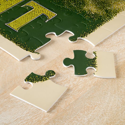 Retro 50s 4 Leaf Clover Irish Christmas Martini Puzzle (Seite)