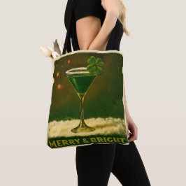 Retro 50s 4 Leaf Clover Irish Christmas Martini Tasche