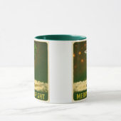 Retro 50s 4 Leaf Clover Irish Christmas Martini Tasse (Zentrum)