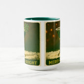 Retro 50s 4 Leaf Clover Irish Christmas Martini Tasse (Zentrum)