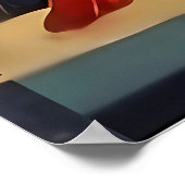 Retro 50s Christmas Eve Bar Last Call Martini Poster (Ecke)