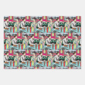Retro 50's Diner Nostalgic Geburtstag Geschenkpapier Set (Vorderseite)