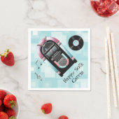 Retro 50's Jukebox Custom Paper Napkins Serviette (Beispiel)