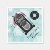 Retro 50's Jukebox Custom Paper Napkins Serviette (Vorderseite)