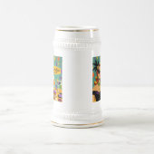 Retro 50s Mardi Gras Cocktail Party Bierglas (Mittel)