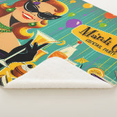 Retro 50s Mardi Gras Cocktail Party Sherpadecke (3/4)