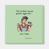 Retro 50's Sarcastic Kühlschrank Magnet (Vorne)