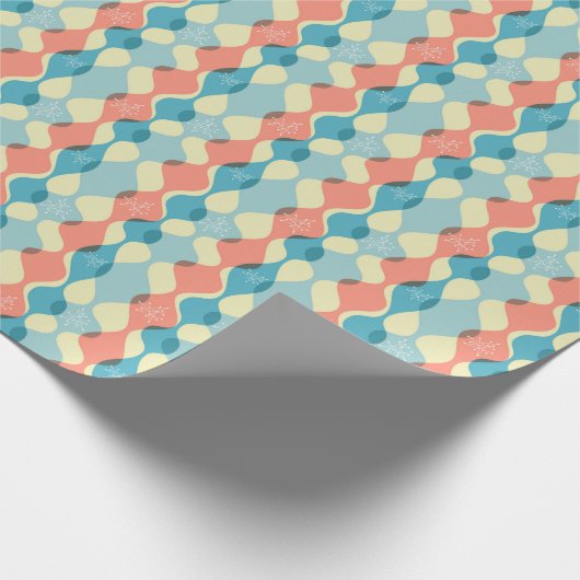 Retro 50's Style Feiertag Geschenkpapier (Ecke)