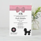 Retro 50s Theme Birthday Party Einladung (Stehend Vorderseite)