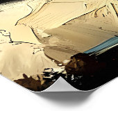 Retro 50s Triple Cranberry Christmas Martini Poster (Ecke)