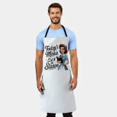 Retro 50s Waitress – Funny Vintage Kitchen Schürze (Getragen)