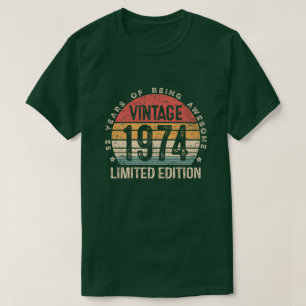Retro 52 Jahre 1974 Limited Edition 52. Geburtstag T-Shirt