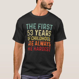 Retro 53 Jahre alte Männer Frauen Sprichwort 53. G T-Shirt