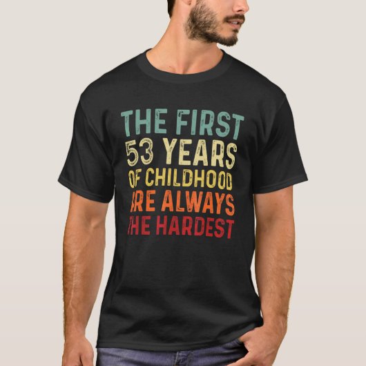 Retro 53 Jahre alte Männer Frauen Sprichwort 53. G T-Shirt (Vorderseite)