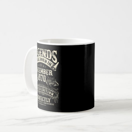 Retro 55th Birthday For Men 55 Year Old December 1 Kaffeetasse (Vorderseite Links)
