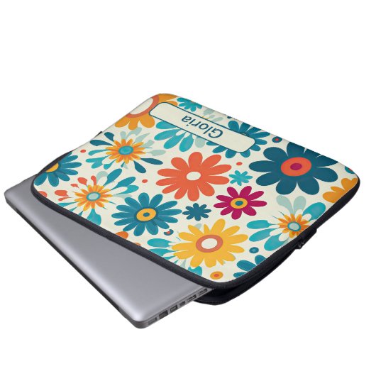 Retro 5 laptopschutzhülle (Vorne Knopf)