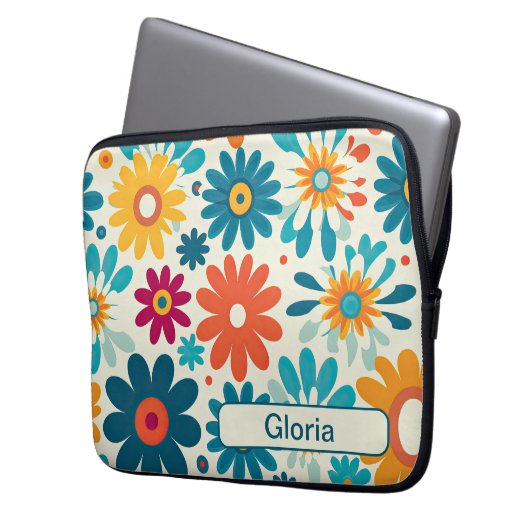 Retro 5 laptopschutzhülle (Vorderseite Links)