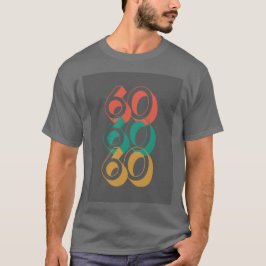 Retro 60 60 Grau T - Shirt