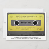 RETRO 60. Geburtstag MAN lädt Music Cassette 60er Einladung (Vorderseite)