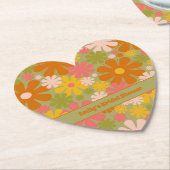 Retro 60er 70er Ästhetische Bläschen Personalisier Untersetzer (angewinkelt)