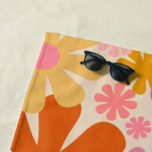 Retro 60er 70er Ästhetisches Blumenmuster Strandtuch (Beispiel)