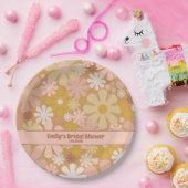 Retro 60er 70er Ästhetisches Personalisiertes Papi Pappteller (Party)