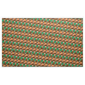 Retro 60er 70er Blume Gewebe v2 Stoff (Yard (91,4 cm))