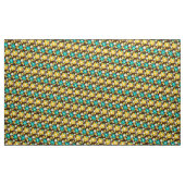 Retro 60er 70er Blume Gewebe x1 Stoff (Yard (91,4 cm))