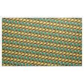 Retro 60er 70er Blumenstoff x1 Stoff (Yard (91,4 cm))