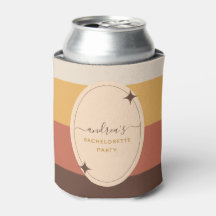 Retro 60er 70er gestreifter Junggeselinnen-Abschie