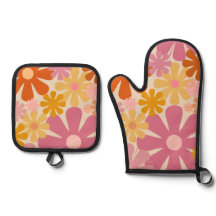 Retro 60er 70er Groovy Floral Muster