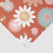 Retro 60er 70er Hippie Daisy Blume Blumendekoupage Seidenpapier (Ausschnitt)