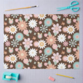 Retro 60er 70er Hippie Floral Daisy Decoupage Tiss Seidenpapier (Basteln)