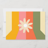 Retro 60er 70er Hippie Groovy Streifen Danke Karte (Rückseite)