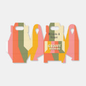 Retro 60er 70er Hippie Groovy Stripes Wedding Geschenkschachtel (Ungefaltet)