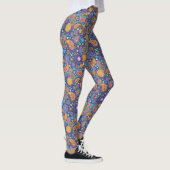 Retro 60er 70er Hippie Paisley Pattern Leggings (Rechts)