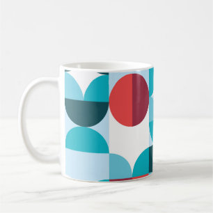 Retro 60er 70er Jahre minimalistisches Muster Kaffeetasse