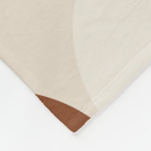 Retro-60er - 70er mit Regenbogensonne Fleecedecke (Ecke)