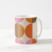 Retro-60er - 70er mit Regenbogensonne Kaffeetasse (VorderseiteRechts)