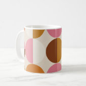 Retro-60er - 70er mit Regenbogensonne Kaffeetasse (Vorderseite Links)